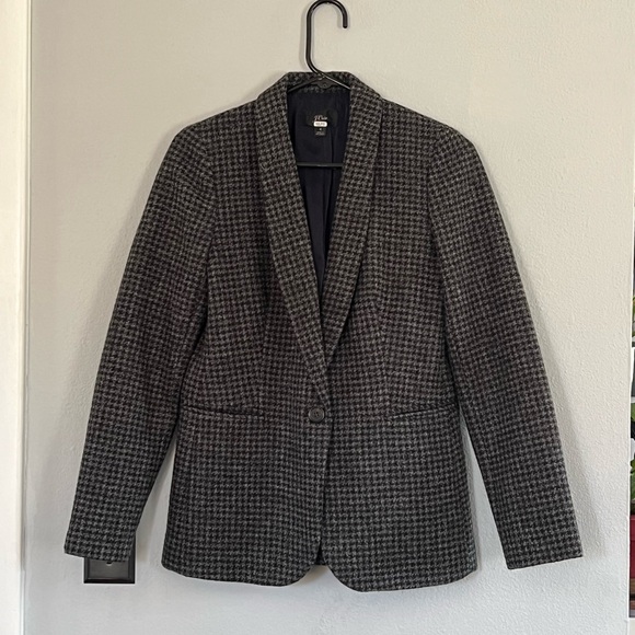 J. Crew Parke Houndstooth Wool Blazer 4 - Picture 7 of 12